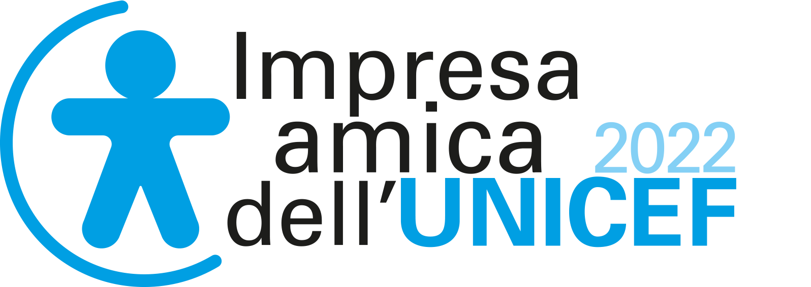 Nuovo logo IA 2022 color impresa amica unicef